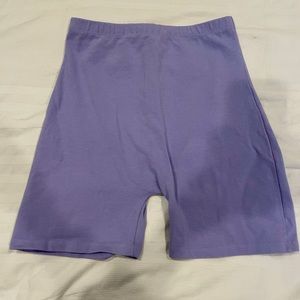 Purple brandy Melville biker shorts